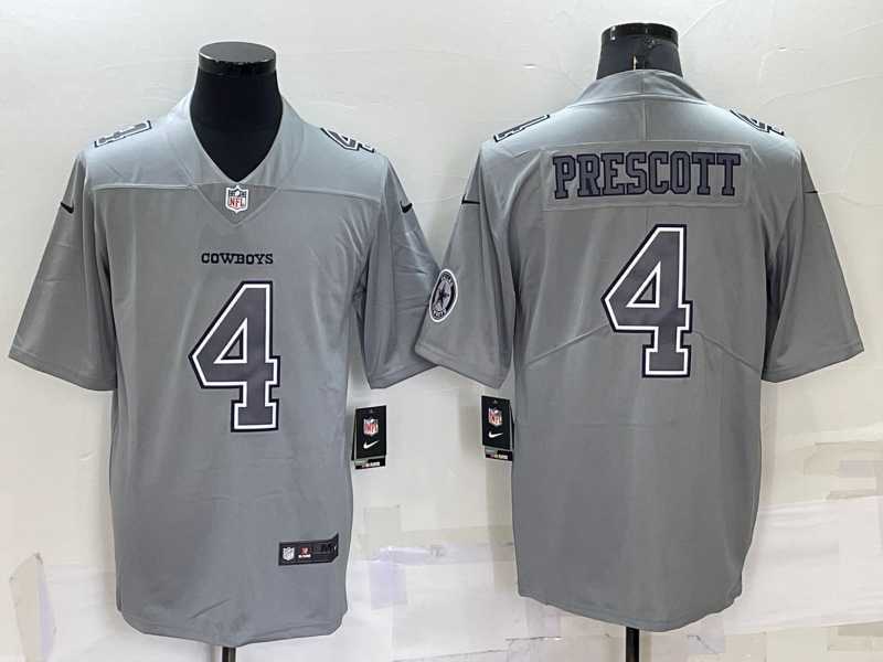 Men's Dallas Cowboys #4 Dak Prescott LOGO Grey Atmosphere Fashion 2022 Vapor Untouchable Stitched Nike Limited Jersey,We sell and wholesale Men's Dallas Cowboys #4 Dak Prescott LOGO Grey Atmosphere Fashion 2022 Vapor Untouchable Stitched Nike Limited Jersey on line form chian!